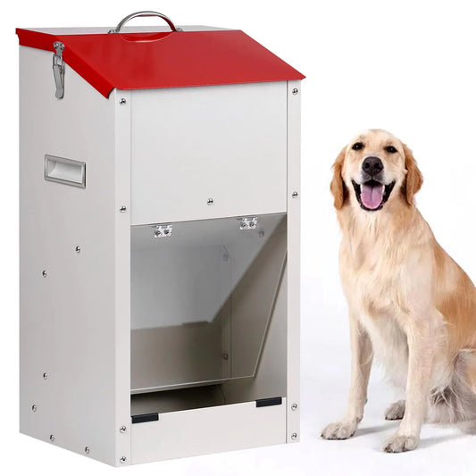 Galvanized Automatic Dog Feeder